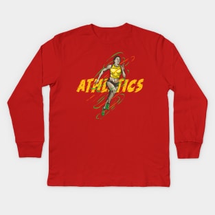 athletic olympic games Kids Long Sleeve T-Shirt